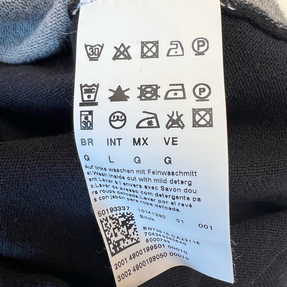 HUGO BOSS GRAY & BLACK CARDIGAN RIBBED SLEEVES SZ-L EXCELLENT CONDITION!! - Picture 5 of 5